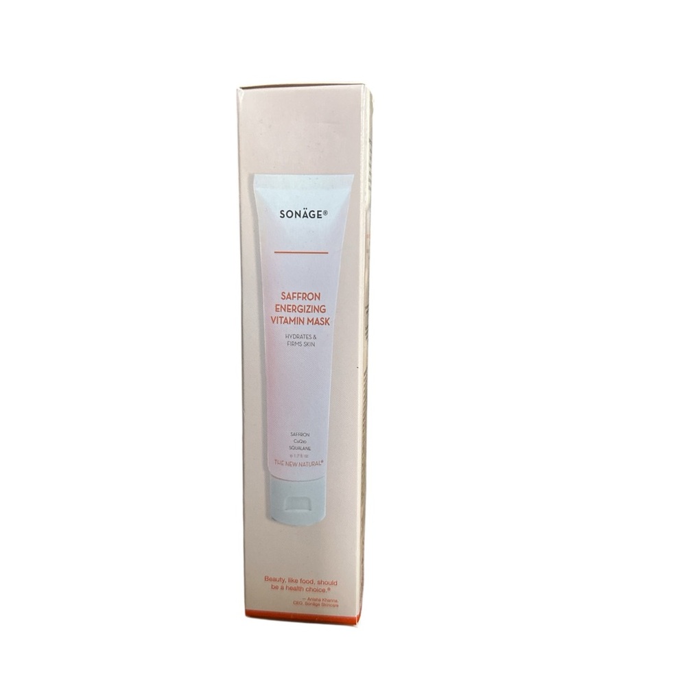 ✨ NWT Sonäge Saffron Energizing Vitamin Mask | Hydrates & Firms | 1.7 oz ✨
